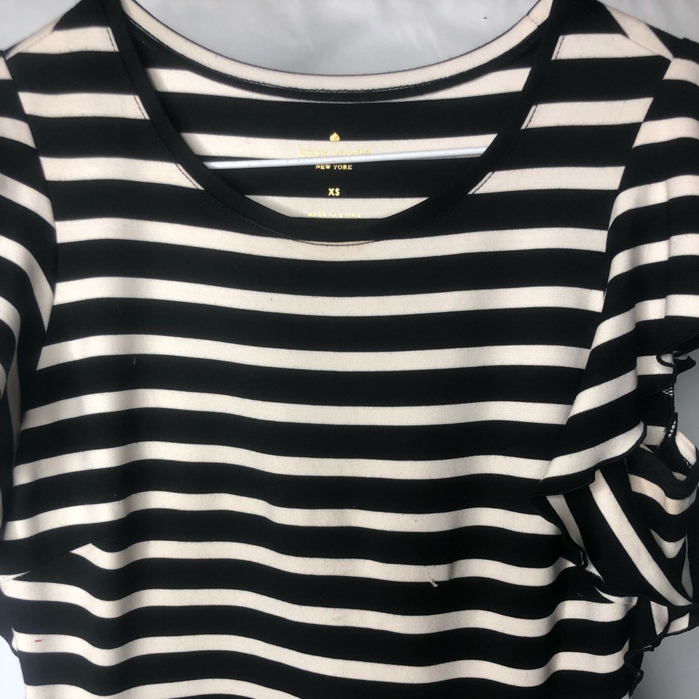 Black & Cream Striped Dress - Picture 3 of 8